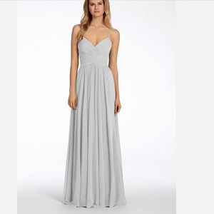 Hayley Paige Occasions bridesmaids dress -Platinum